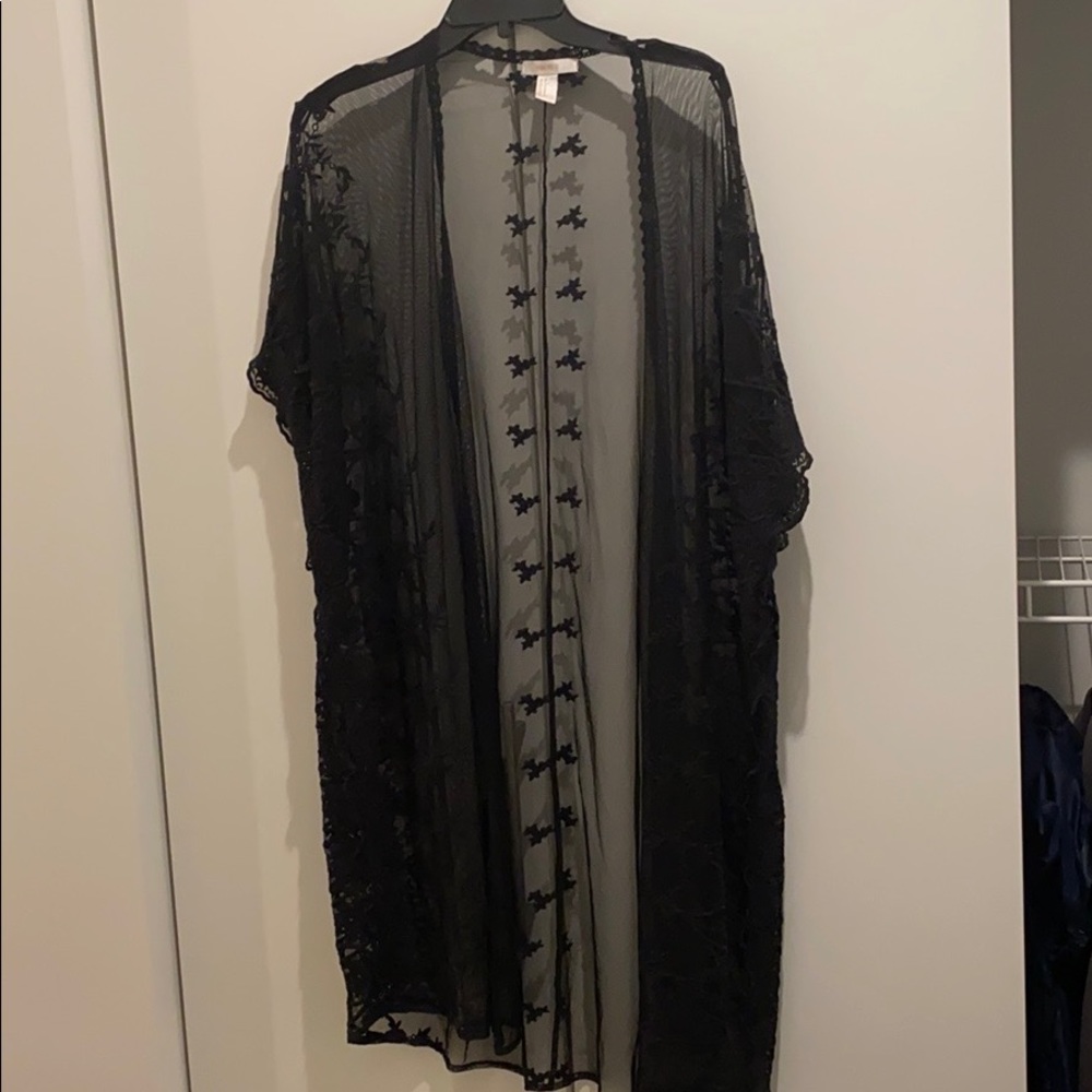 Forever 21 sheer swimsuit cover up